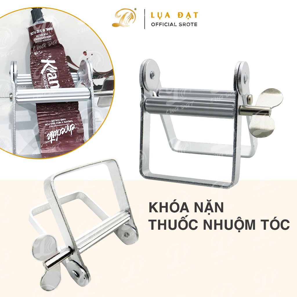 Khoá nặn màu inox-Kẹp bóp thuốc nhuộm tóc siêu tiết kiệm chuyên dùng cho salon tóc