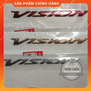 Tem chữ Vision ốp sườn Honda chính hãng
