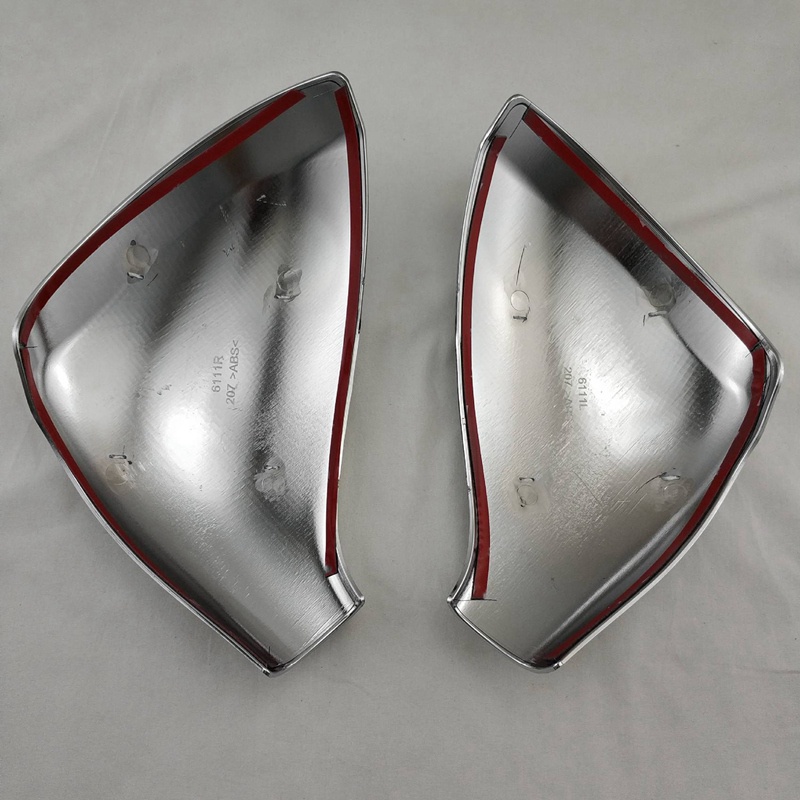 Ốp Gương Chiếu Hậu Hai Cửa Xe Hơi Bằng ABS Màu Chrome Cho 2006-2014 Peugeot 207 308