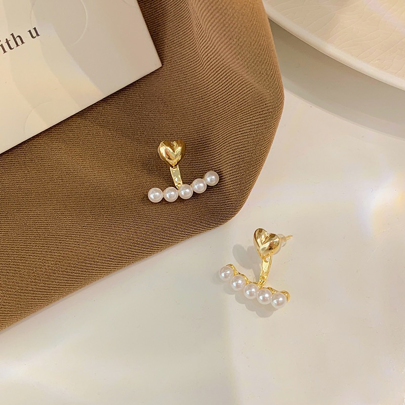 Bông tai chuôi Bạc 925 Hình Nhịp Tim Lover dễ thương độc đáo Her Accessories H98