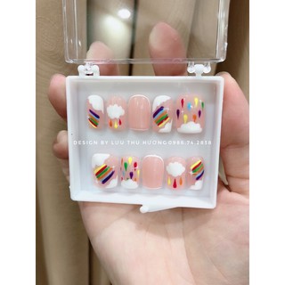 Nailbox - móng úp tay Cầu Vồng