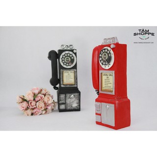 Mô hình điện thoại cổ quay số Số 06 TAN