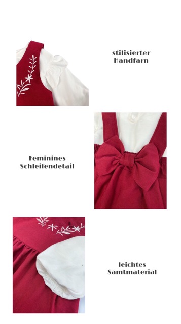 Set 2 chi tiết áo và váy yếm