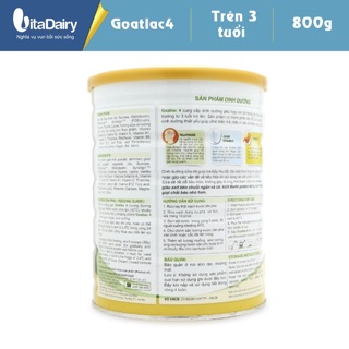 Sữa dê Goatlac số 4 800g
