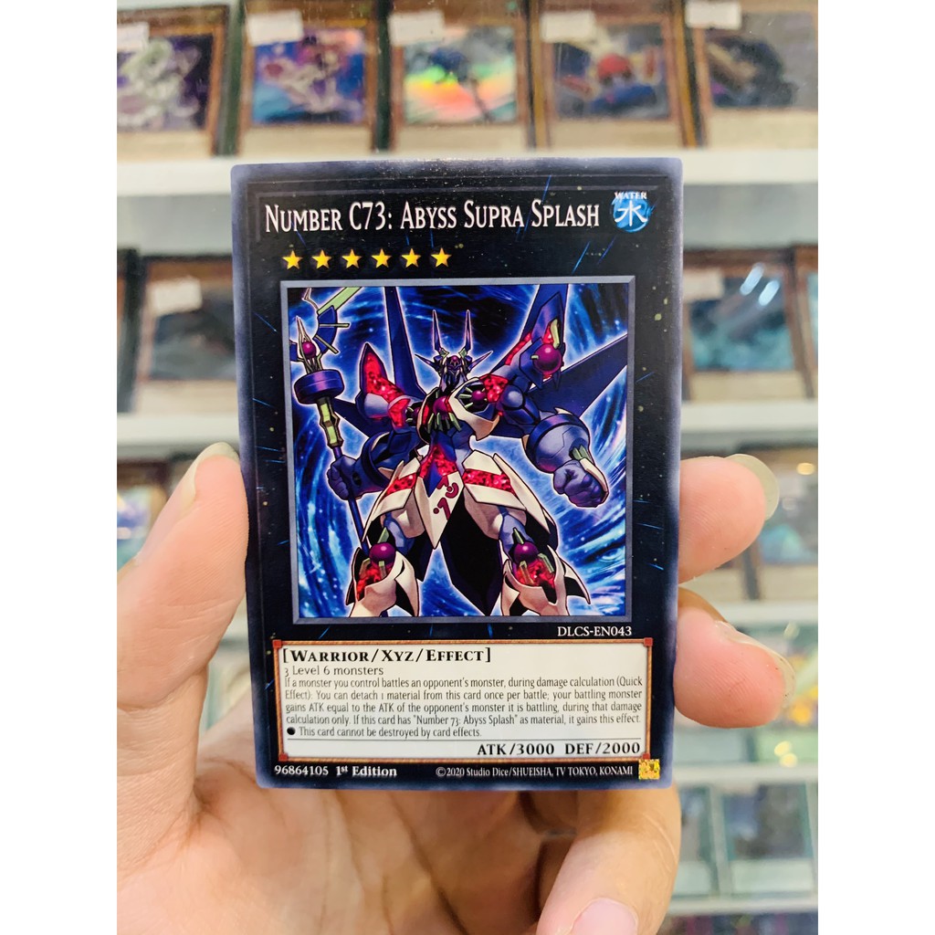 Thẻ Bài Lẻ YugiOh! Mã DLCS-EN043 - Number C73: Abyss Supra Splash - Common - 1st Edition