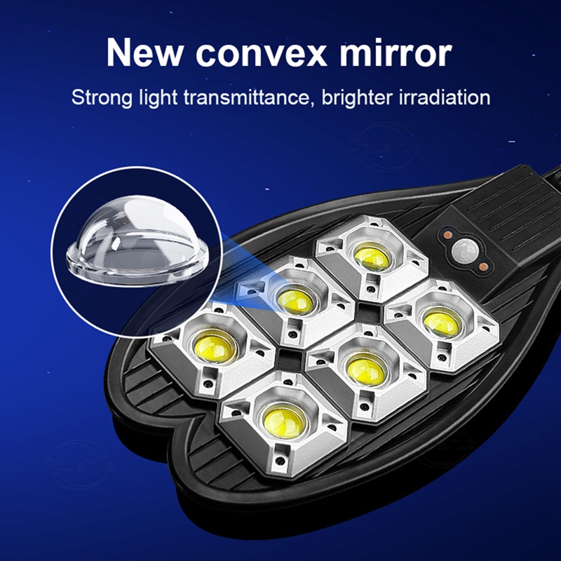 Đèn LED 3 Chế Độ Năng Lượng Mặt Trời Chống Thấm Nước 6000 Lumens Dành Cho Ngoài Trời
