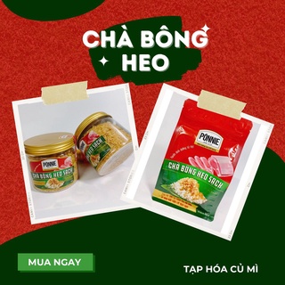 Chà bông ponnie heo 100gr - đủ loại