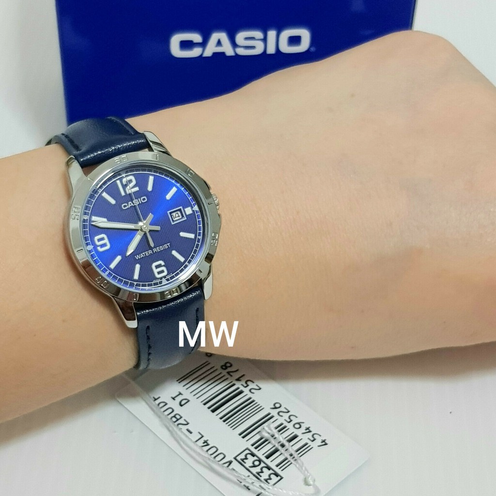 Đồng hồ nữ dây da Casio Anh Khuê LTP-V004L-2BUDF