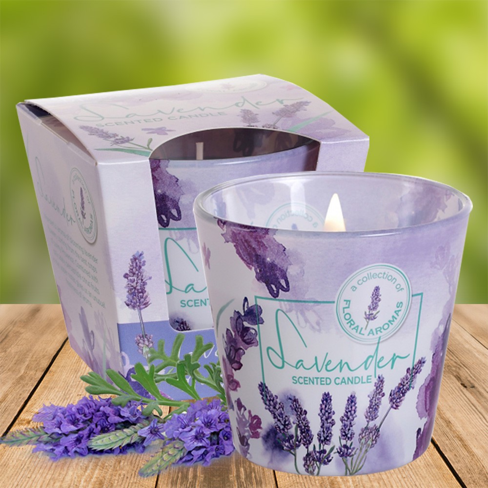 Ly nến thơm tinh dầu Bartek Lavender 115g QT5351 - oải hương, bạc hà, nến trang trí (giao mẫu ngẫu nhiên)