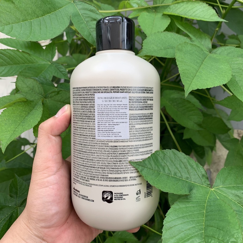 Trợ nhuộm tóc Davines, Oxy nhuộm tóc Davines chính hãng 900ml