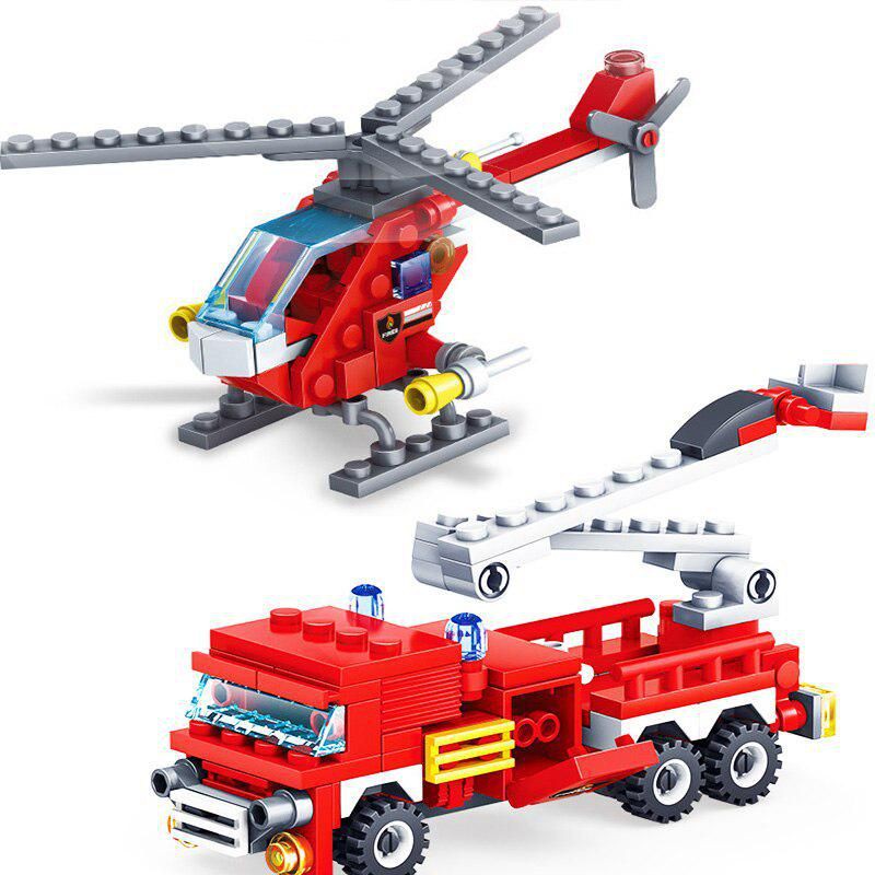 Lego kazi 80512-1 đến 80512-4 xếp hình đội quân cứu hỏa (giao ngẫu nhiên)