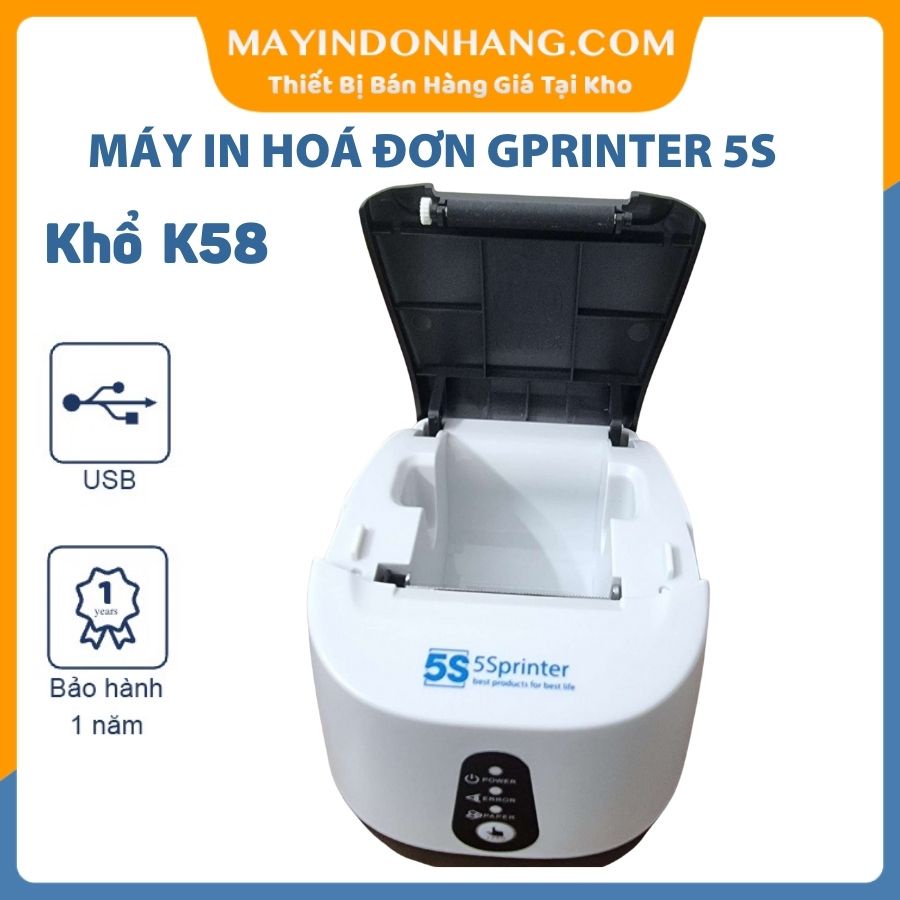 Máy in hoá đơn bluetooth Gprinter iSH58 - 5S Printer