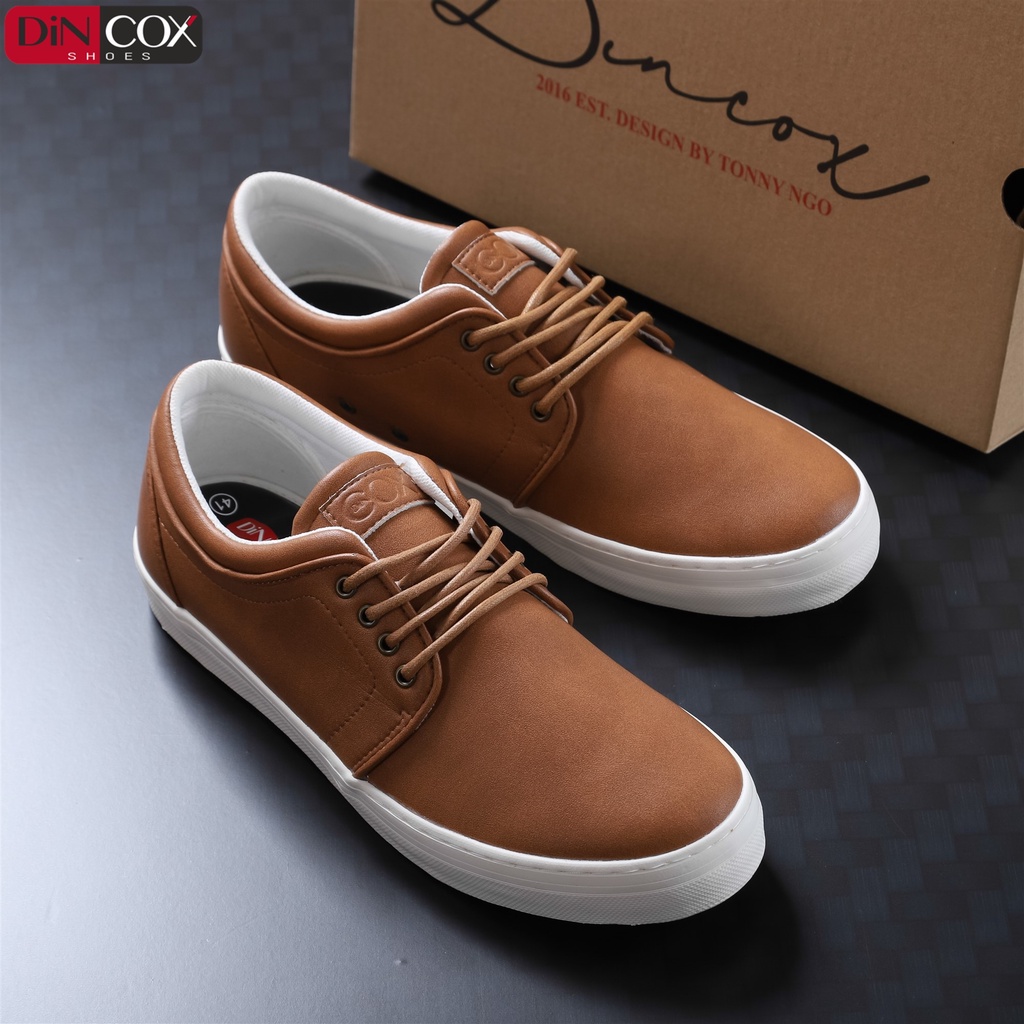 Giày Sneaker Da Nam DINCOX C03 Khí Chất Lịch Thiệp Tan