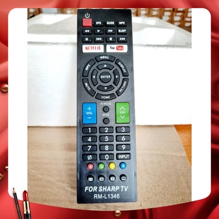 Remote điều khiển tivi Sharp L1346 dùng cho các dòng 2T-C 4T-C LC- 32inch 40inch 42inch 4K 60inch-Hàng mới-Tặng kèm PIN