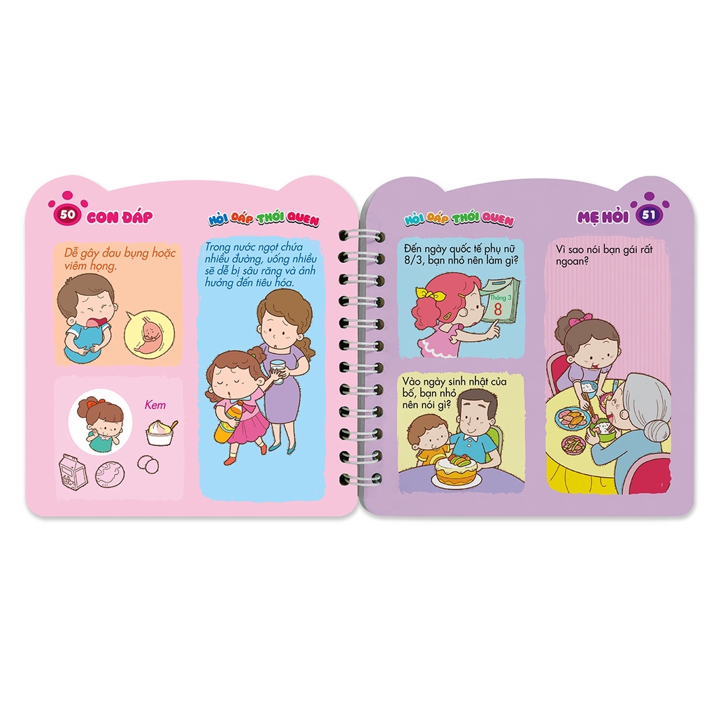 Sách Mẹ Hỏi Con Đáp - Phát Triển Toàn Diện - Hỏi Đáp Thói Quen (2-6 Tuổi) (Tái Bản)