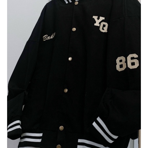 Áo Bomber YQ 86 nam nữ chất kaki form unisex phong cách Hàn Quốc