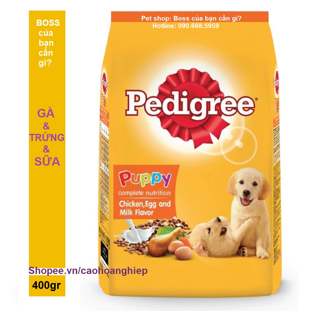 Hạt thức ăn cho chó con Pedigree 400g