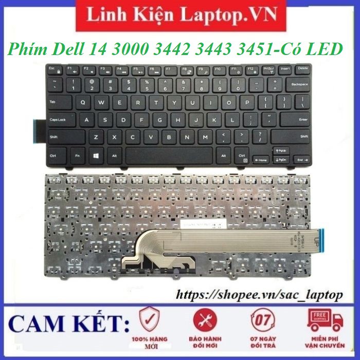 ⚡Bàn phím laptop Dell Inspiron 14 3000 3442 3443 3451