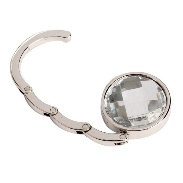 1 Piece Handbag foldable Bag Hook Purse Table Hanger Holder Alloy Fashion Crystal Rhinestone