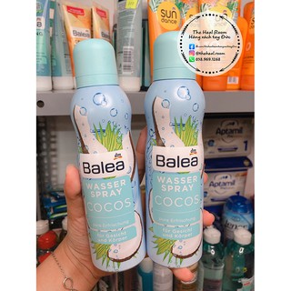 Xịt Khoáng Balea 🍓FREESHIP🍓Balea Wasser Spray Cocos Chiết Xuất Dừa Tươi 150ml cấp ẩm [Hàng nội địa Đức]