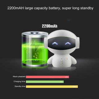 Cute Intelligent Robot Bluetooth Speaker M10 Mini Smart-Robot