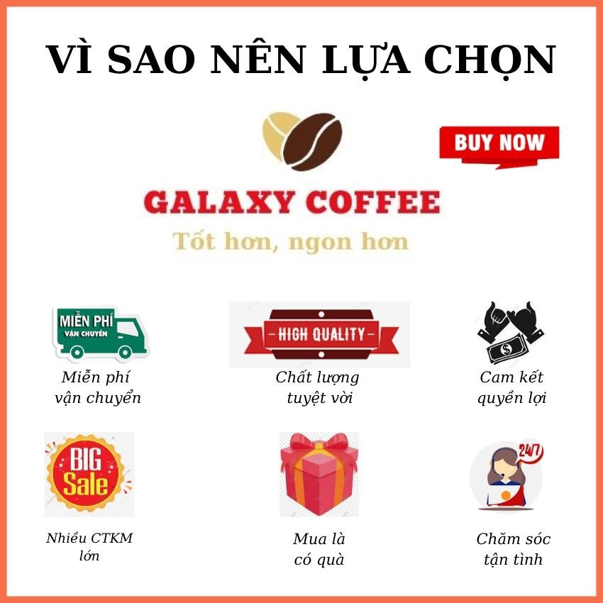 Cà Phê Moka Cafe Nguyên Chất Pha Phin Pha Máy Cafe moka Cold brew caphe Gu Nhẹ Chua Nhẹ Galaxy Coffee MO01Q, 2Gói 500g