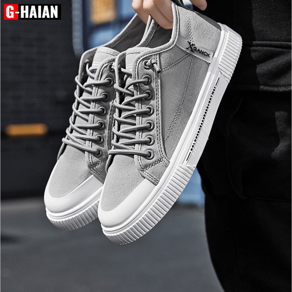 Giày Nam Vải Bò, Giày Nam Sneaker Chất Liệu Vải Bò, Đế Cao Su Mềm Phong Cách Trẻ Trung Năng Động G - 404