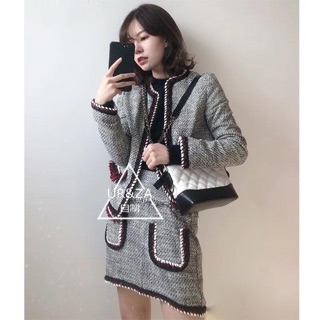 ORDER - Set dạ tweed ZARA TQXK mẫu new 2018 - ảnh chủ shop mặc