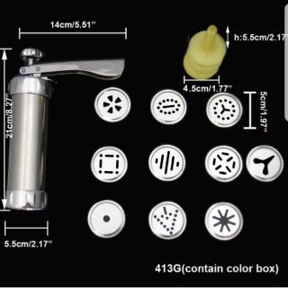 Bộ cookies press nhựa 12 mặt