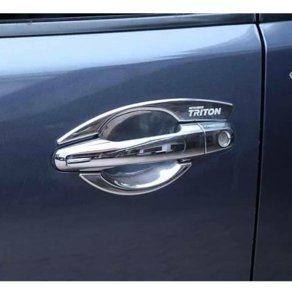 ốp tay nắm hõm cửa Triton 2019 - 2022 Mạ Crom
