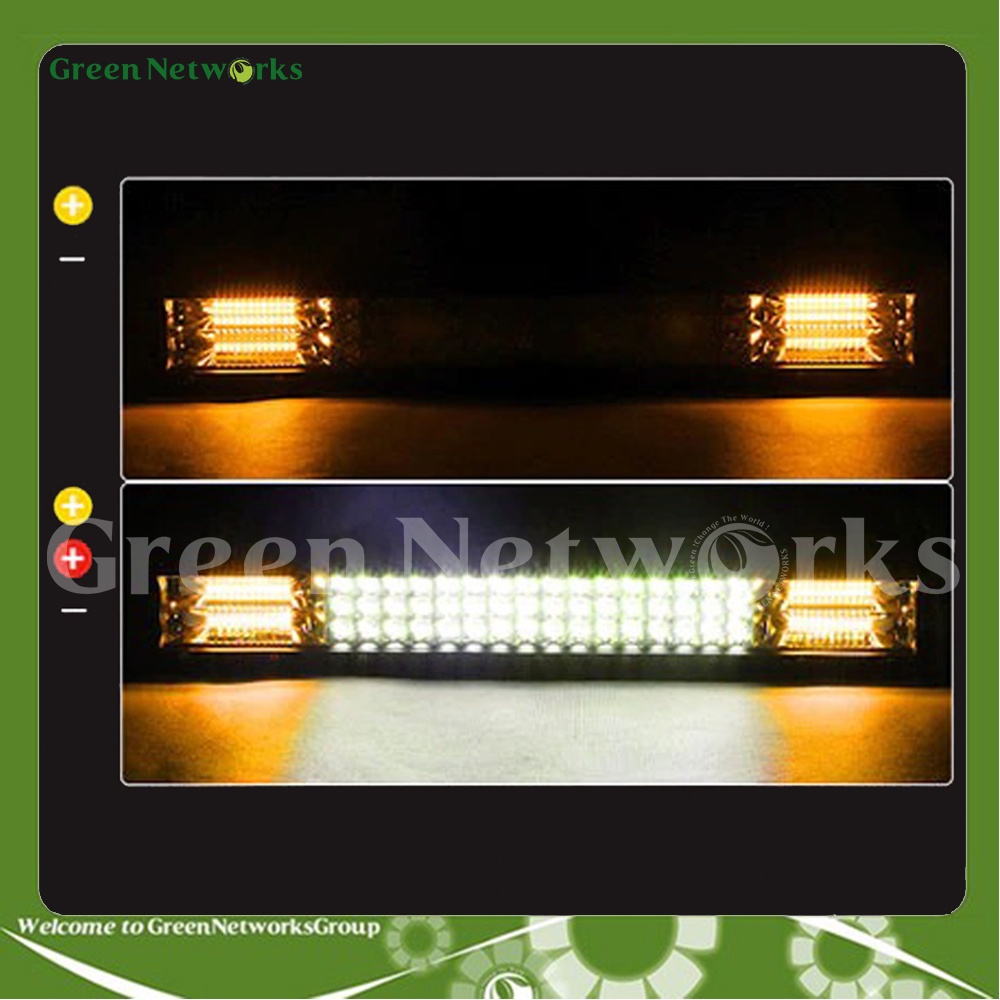 Đèn Led Bar trợ sáng 48 bóng giữa 24 bóng ngoài cho Ô tô GreenNetworks