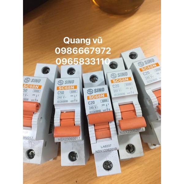 Aptomat sino 1 pha 16a-20a-25a-32a-40a chính hãng