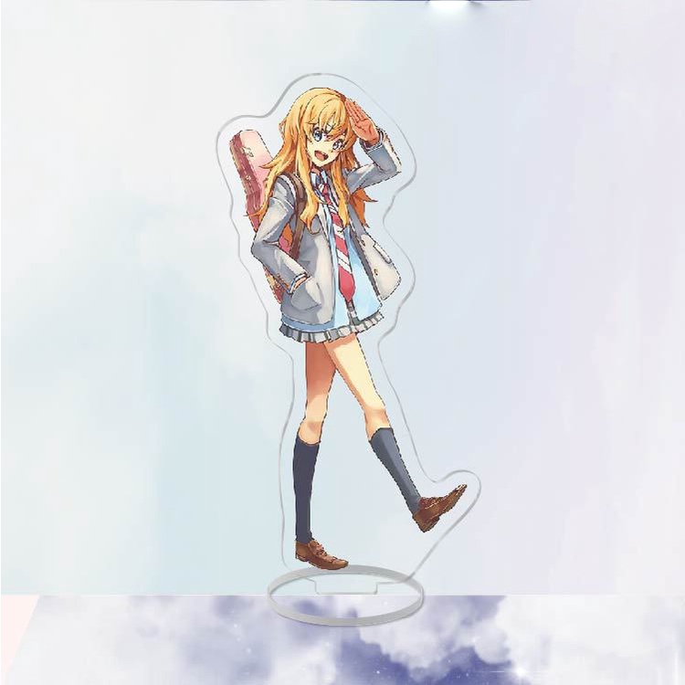 Standee IN HÌNH Shigatsu wa kimi no uso Tháng tư là lời nói dối của em tượng acrylic anime mica chibi trang trí