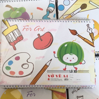 Hải tiến vở vẽ a4 - gáy lò xo