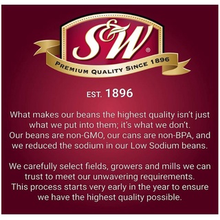 Đậu đen S&W Black Beans 425g
