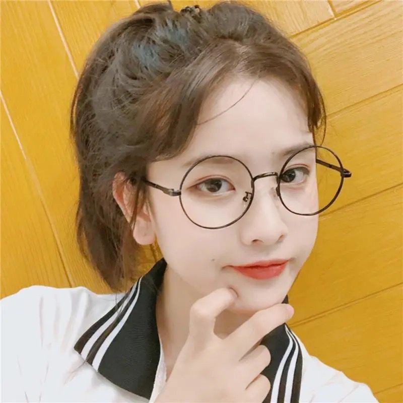 Mắt kính gọng tròn mỏng bằng kim loại phong cách Harry Potter cho nam và nữ