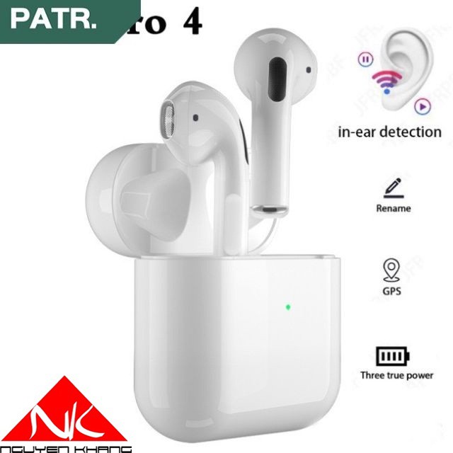 Tai nghe Blutooth 5.0 Airpod Pro 4 Phiên Bản Nâng Cấp Giới hạn Bh 6 tháng 1 đổi 1 | BigBuy360 - bigbuy360.vn