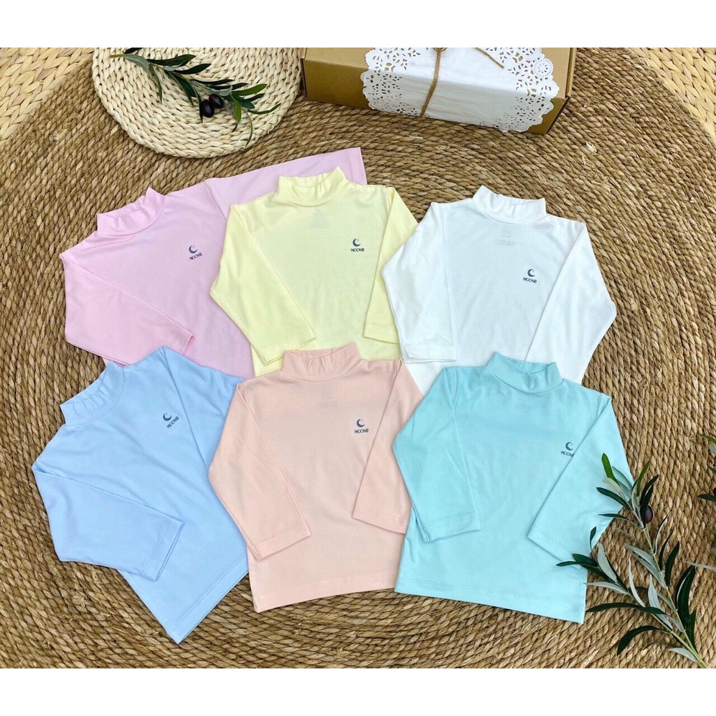 9-36M Áo cổ 3cm giữ nhiệt petit mềm mại Moon cho bé