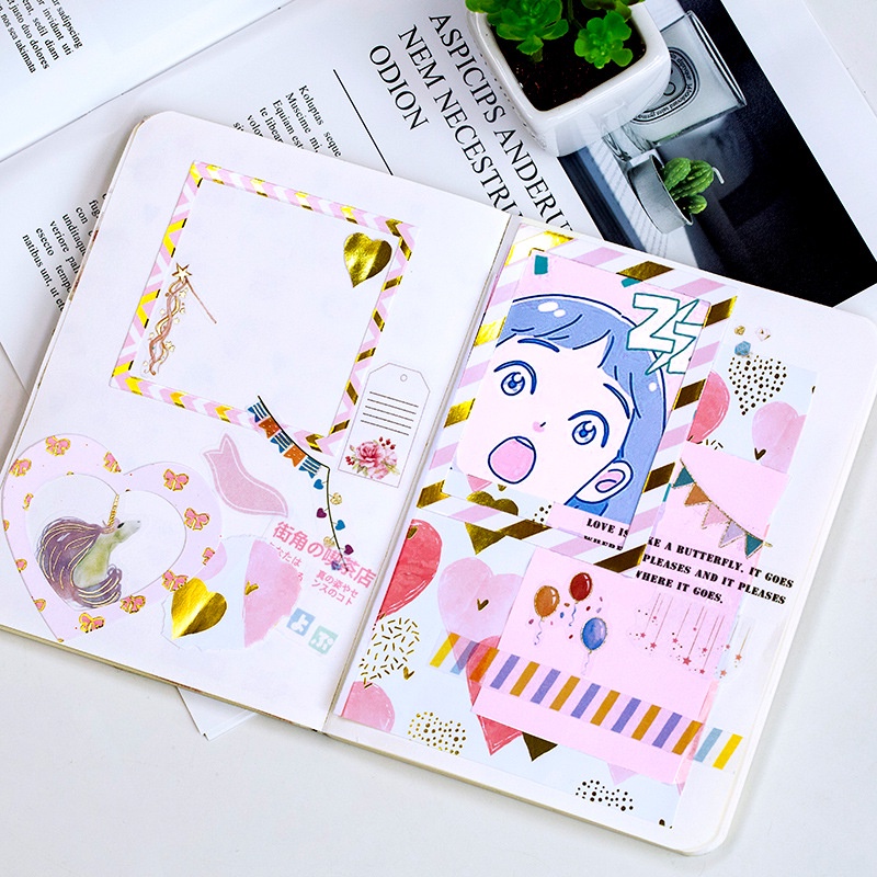 Sticker dán sổ vintage cute hình khung ảnh HD153-K62 trang trí làm khung ảnh, làm nền, DIY, trang trí sổ tay, handmade