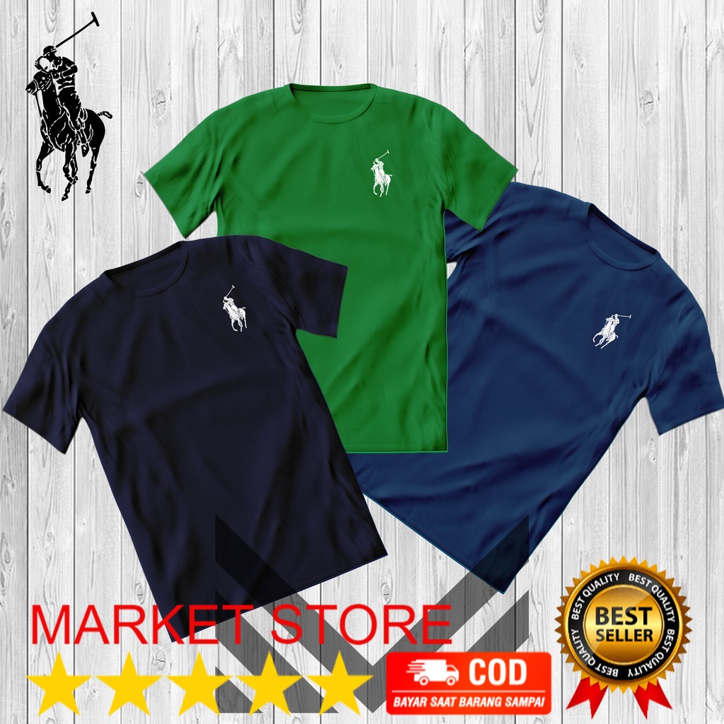 Áo Thun Polo US Polo Tay Ngắn Cổ Tròn In LOGO Màu Xanh Lá Và Xanh Dương Bằng Vải Cotton Dành Cho Nam Và Nữ Mới Nhất