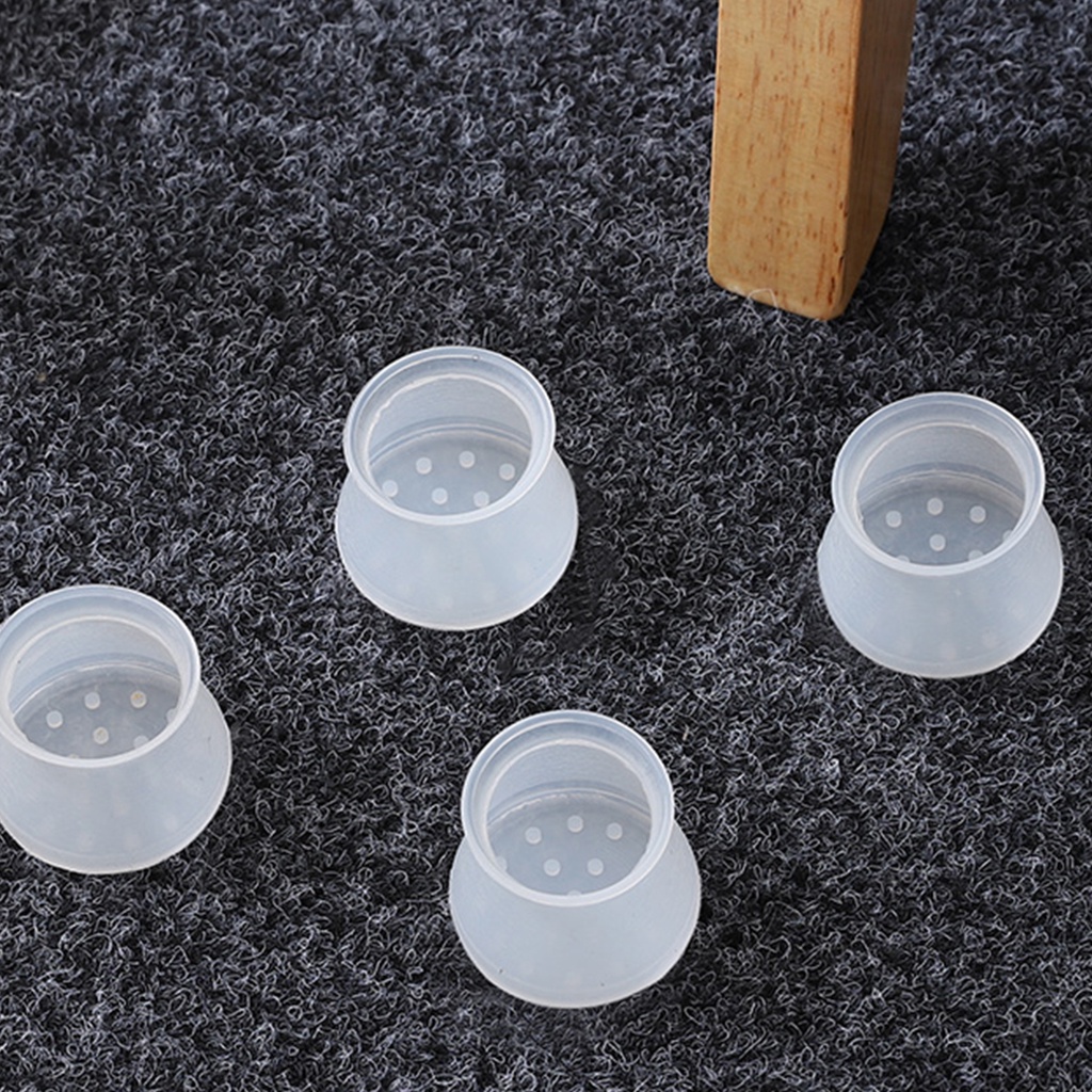 Hàng Sẵn Vỏ bọc chân bàn ghế bằng silicon dày kín Nắp đậy Ghế bảo vệ sàn chân ghế Chất liệu silicone đàn hồi Dễ dàng làm sạch【Tennessee052】