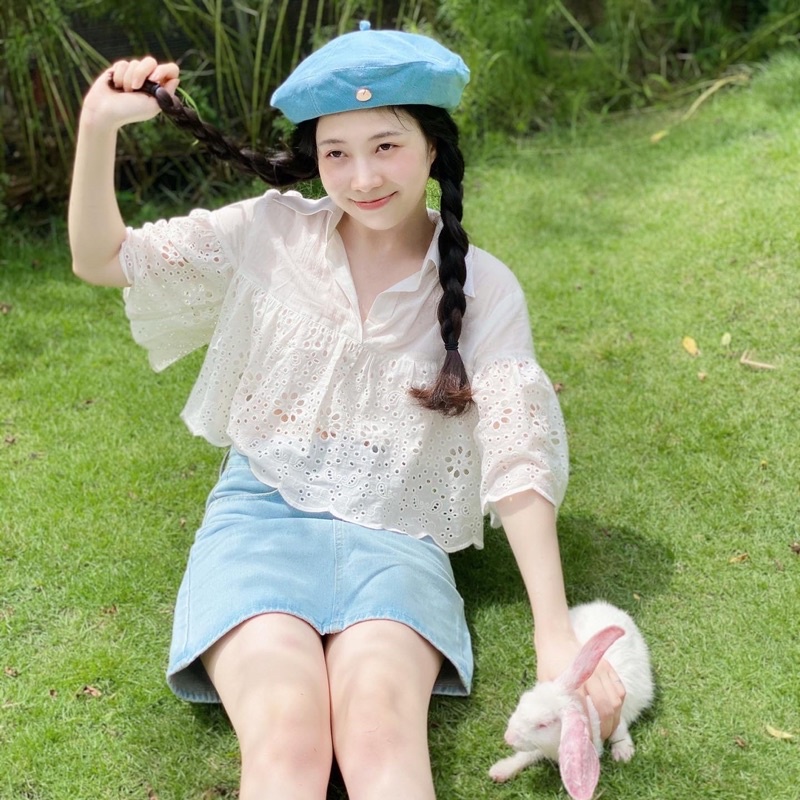 Áo ren baby doll xinh xắn thoáng mát phong cách hàn quốc năng động