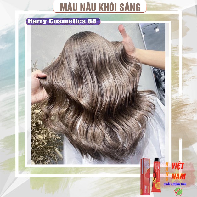 Thuốc nhuộm tóc 💕 FREESHIP >50K 💕 Nhuộm tóc màu Nâu khói sáng (ảnh thật) - nhuộm tóc tại nhà + tặng kèm oxy trợ nhuộm | BigBuy360 - bigbuy360.vn