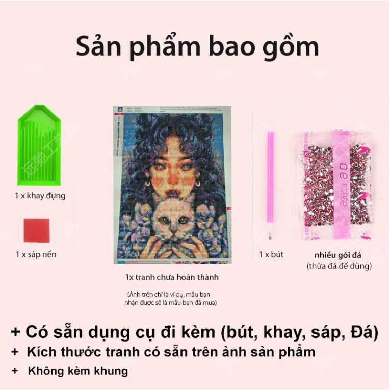 (20 MẪU) Tranh đính đá Blackpink tự làm, quà lưu niệm card nhóm black pink