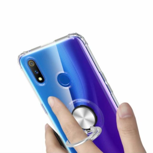 Ốp lưng Oppo Realme 3 FREESHIP Từ 50k chống sốc giá đỡ Iring Trong màu cao cấp
