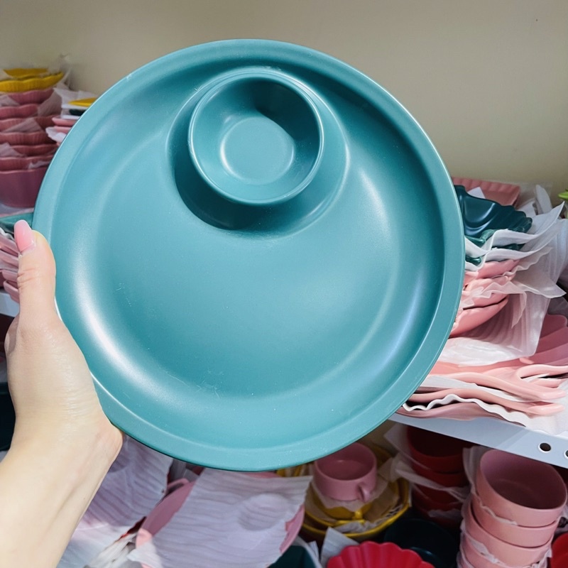 Đĩa sứ kèm chấm sứ decor trang trí đồ ăn siêu đẹp
