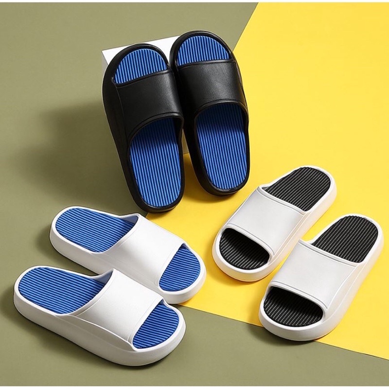 Dép đúc qui ngang nam nữ đế 4cm - Hàng sẵn