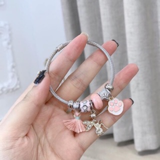 VÒNG TAY NỮ CHARMS HỒNG