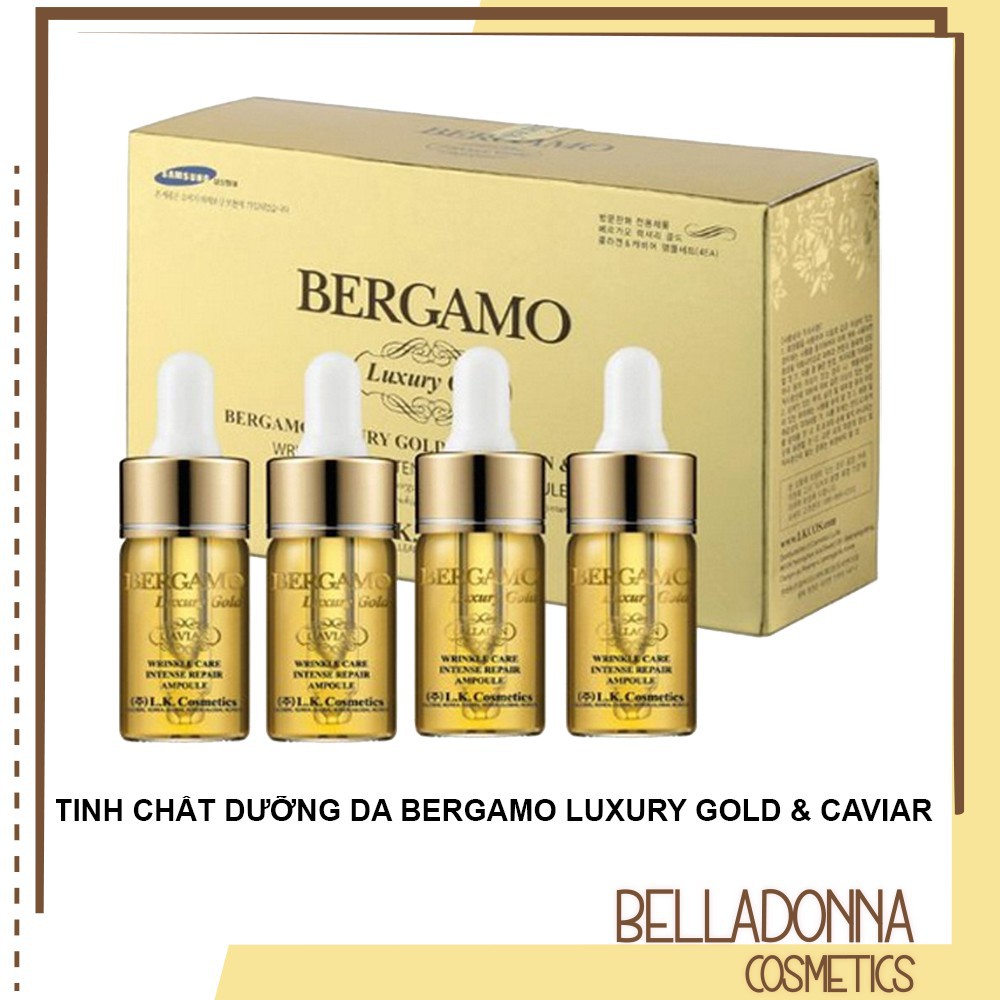 [Chuẩn Auth] Tinh Chất Bergamo Luxury Gold Collagen And Caviar 13mlx 4
