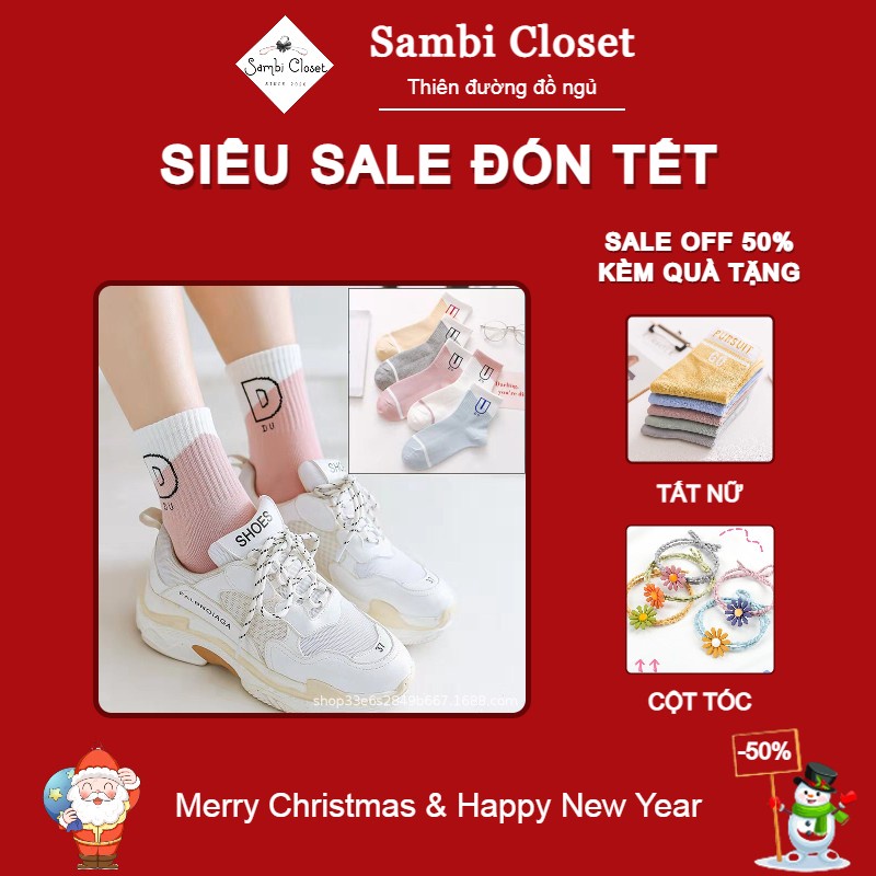 QUÀ TẶNG: Tất cao cổ DU phong cách Hàn Quốc trẻ trung chất liệu Cotton cao cấp kháng khuẩn